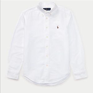 Ralph Lauren Boys White Button Down Shirt